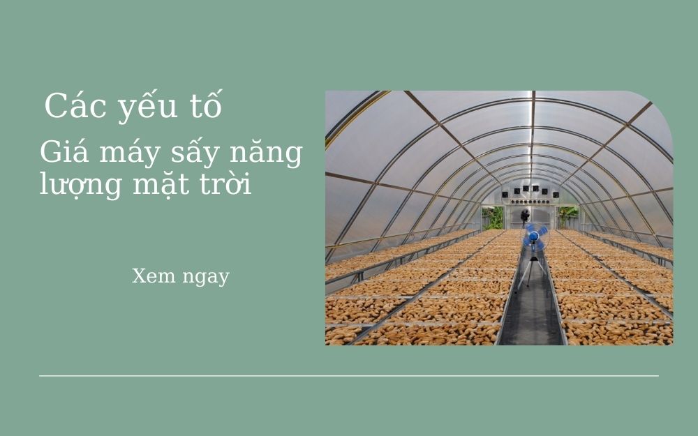 Ưu điểm của máy sấy năng lượng mặt trời về lâu dài