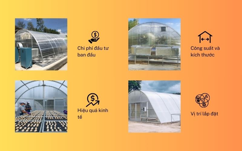 Các yếu tố cần cân nhắc khi đầu tư máy sấy năng lượng mặt trời