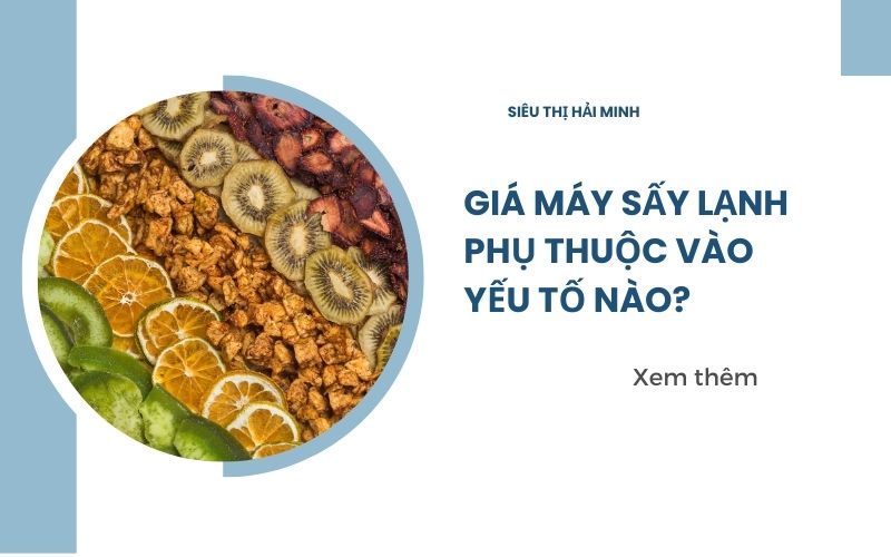 Giá máy sấy lạnh phụ thuộc vào yếu tố nào?