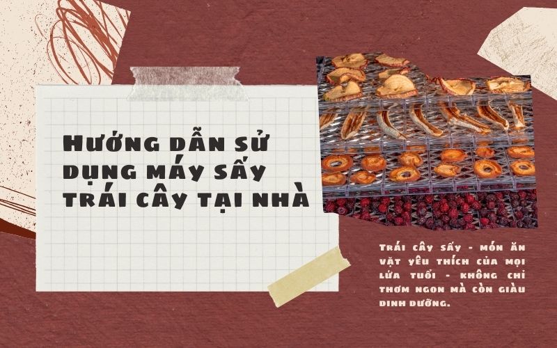 Hướng dẫn sử dụng máy sấy trái cây tại nhà