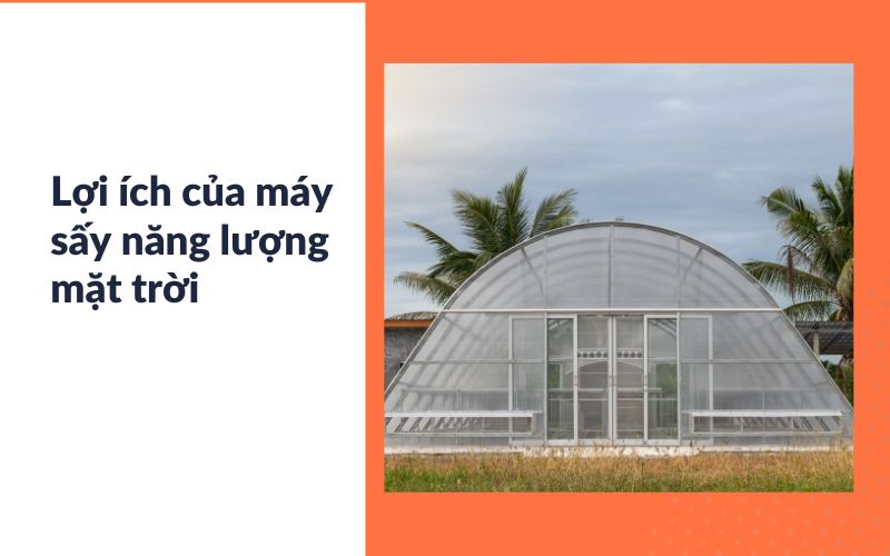  Lợi ích của máy sấy năng lượng mặt trời