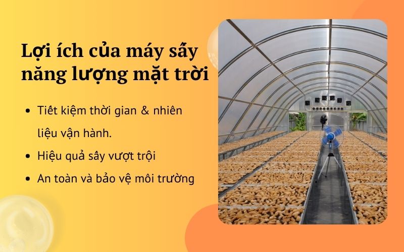 Lợi ích của máy sấy năng lượng mặt trời so với phương pháp khác
