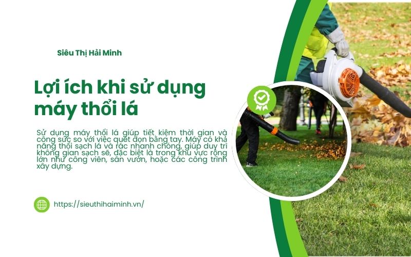 Lợi ích khi sử dụng máy thổi lá 