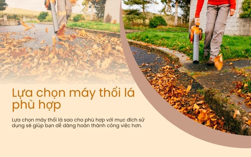 Lựa chọn máy thổi lá phù hợp