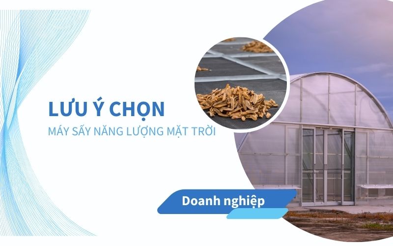 Lưu ý khi chọn máy sấy năng lượng mặt trời cho doanh nghiệp