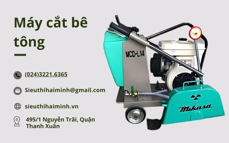 Máy cắt bê tông: Giải pháp tiện lợi trong xây dựng