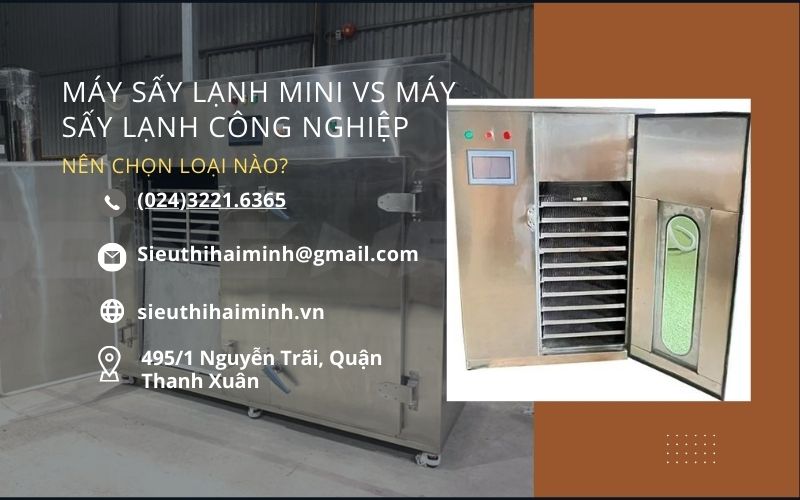 Nên chọn loại máy sấy lạnh mini hay máy sấy lạnh công nghiệp?