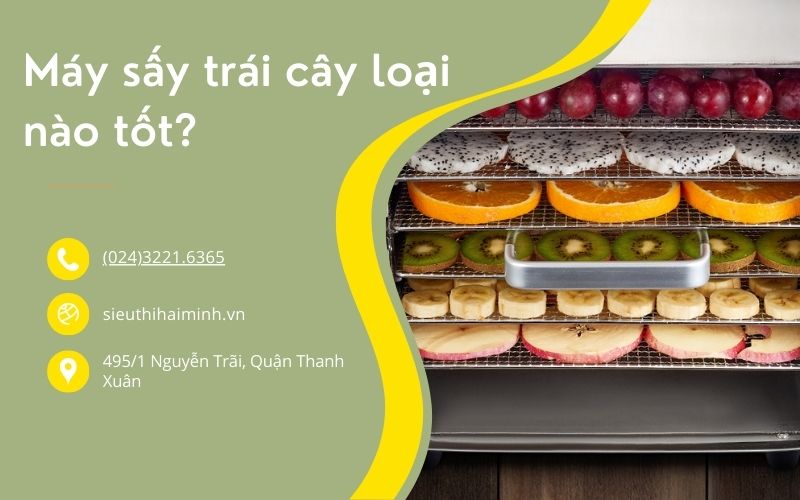 Máy sấy trái cây gia đình loại nào tốt? Tiêu chí lựa chọn