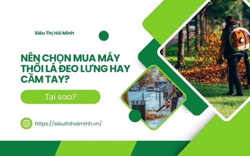 Nên chọn mua máy thổi lá đeo lưng hay cầm tay? Tại sao