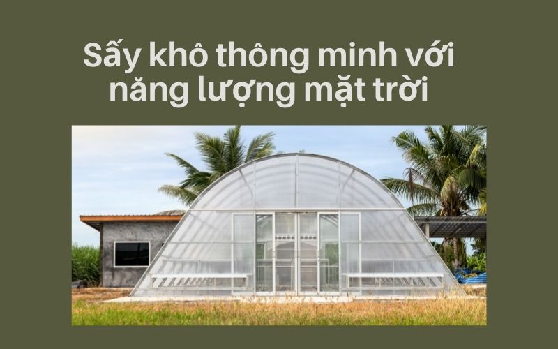 Sấy khô thông minh với năng lượng mặt trời
