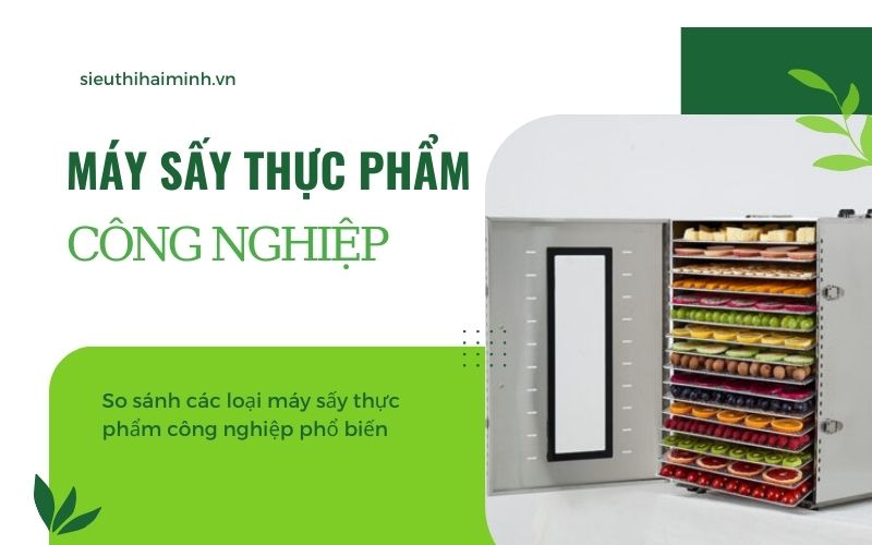 So sánh các loại máy sấy thực phẩm công nghiệp phổ biến