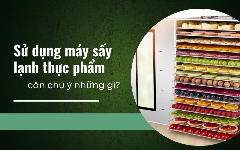 Sử dụng máy sấy lạnh thực phẩm cần chú ý những gì?