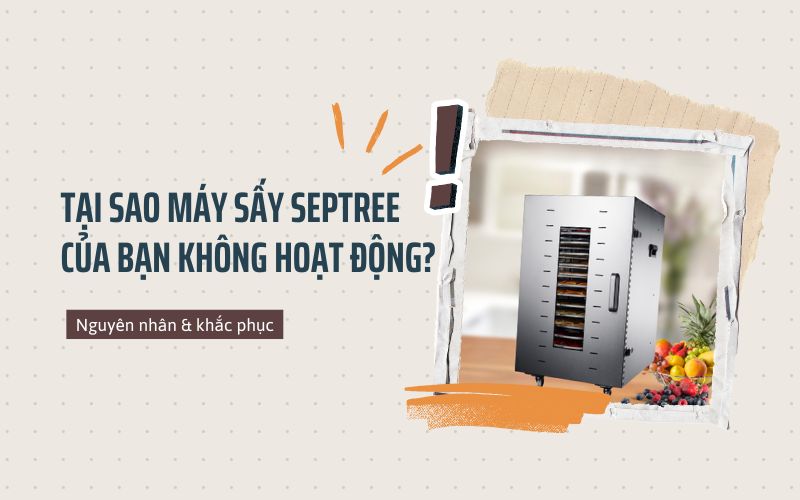 Tại sao máy sấy septree của bạn không hoạt động?