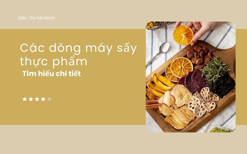 Tìm hiểu các dòng máy sấy thực phẩm phổ biến