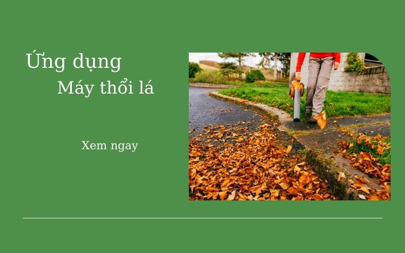 Ứng dụng máy thổi lá điện