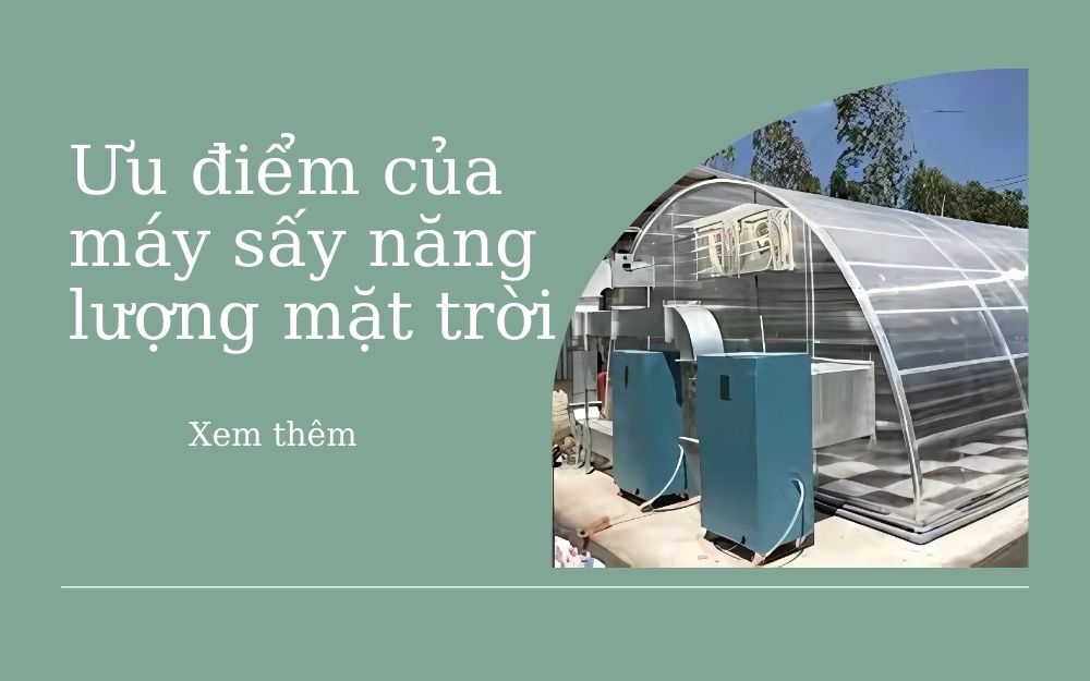 Ưu điểm của máy sấy năng lượng mặt trời về lâu dài