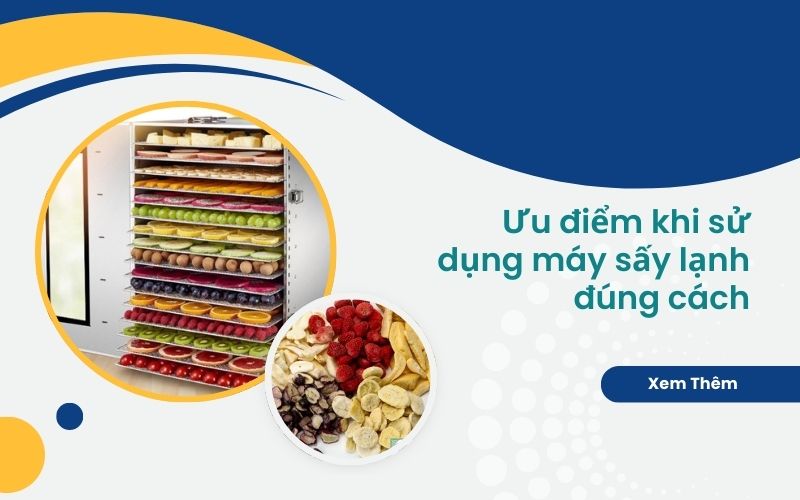 Ưu điểm khi sử dụng máy sấy lạnh đúng cách