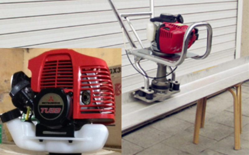 Máy đầm thước Mitsubishi được thiết kế nhỏ gọn, dễ dàng sử dụng