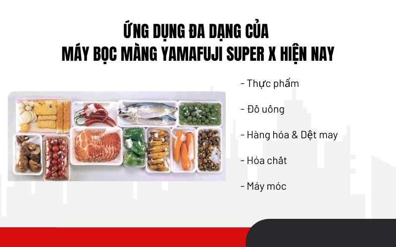 Ứng dụng đa dạng của Máy bọc màng Yamafuji Super X hiện nay
