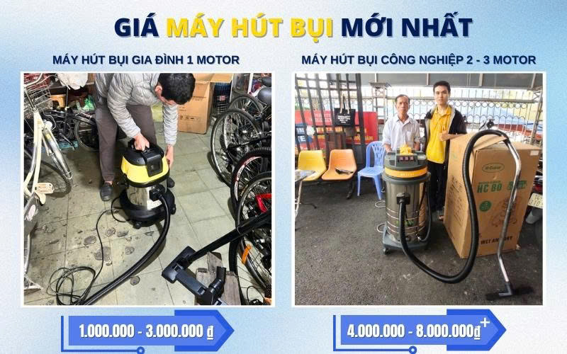 Bảng giá máy hút bụi công nghiêp gia đình mới nhất