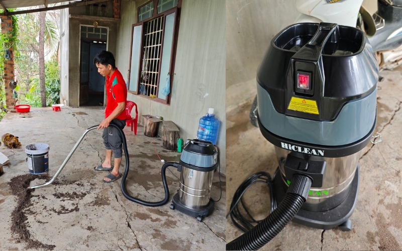 Bàn giao máy hút bụi HC30 new cho khách