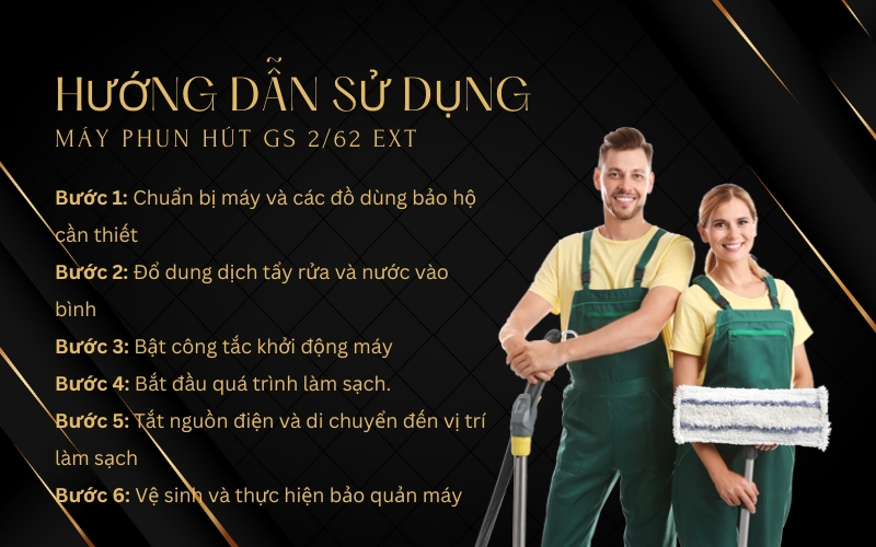 Hướng dẫn sử dụng máy phun hút GS 2/62 EXT