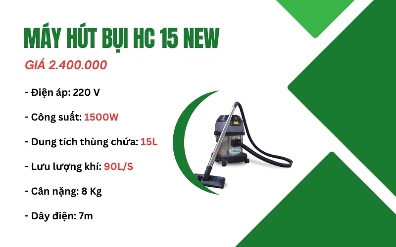 Máy hút gia đình HC 15 New giá 2.400.000