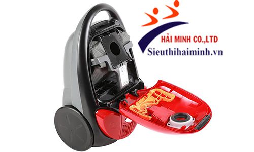 Mở hộp chứa bụi máy hút bụi Hitachi CV-BA22