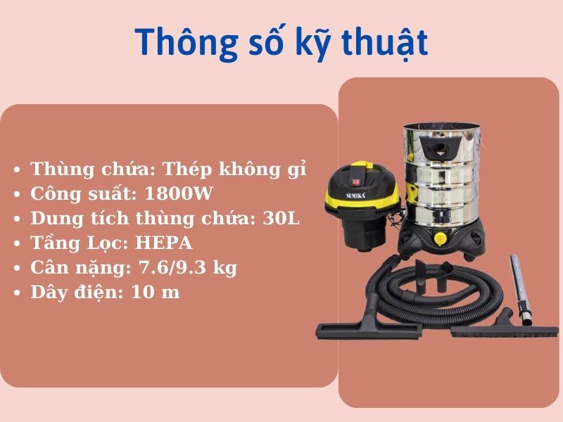 Máy hút bụi Sumika K30