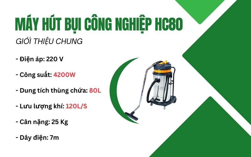Máy hút bụi công nghiệp HC80