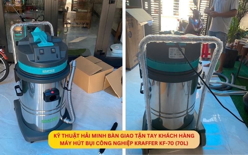 Máy hút bụi công nghiệp KRAFFER KF-70 (70L)
