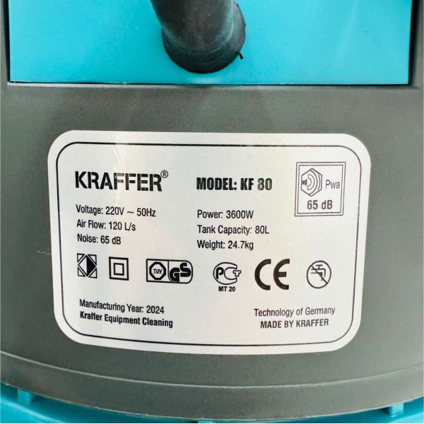 Photo - Máy hút bụi công nghiệp KRAFFER KF 80