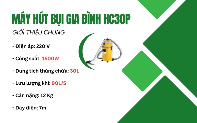Máy hút bụi gia đình HC30P
