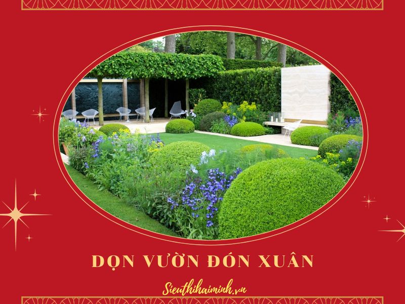 Dọn cây cỏ quanh nhà