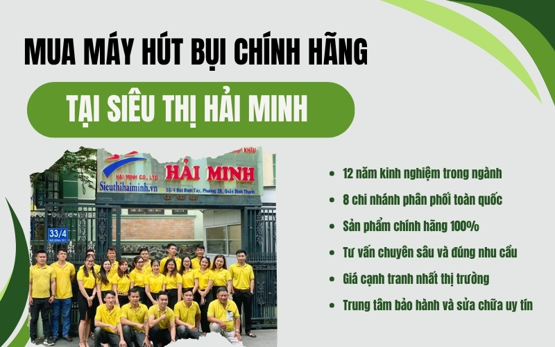 Mua máy hút bụi chính hãng ở đâu uy tín, giá tốt?