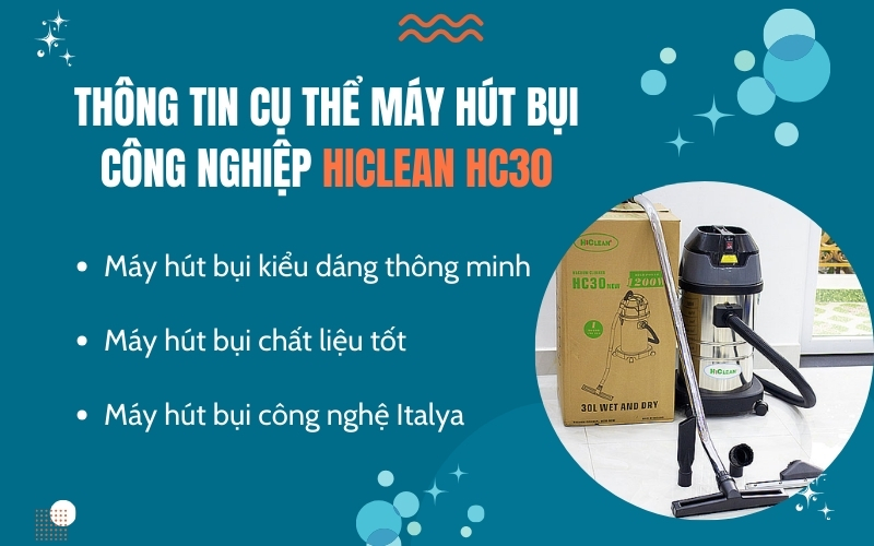 Máy hút bụi HC-30 sở hữu công nghệ tiên tiến  - thiết kế hiện đại