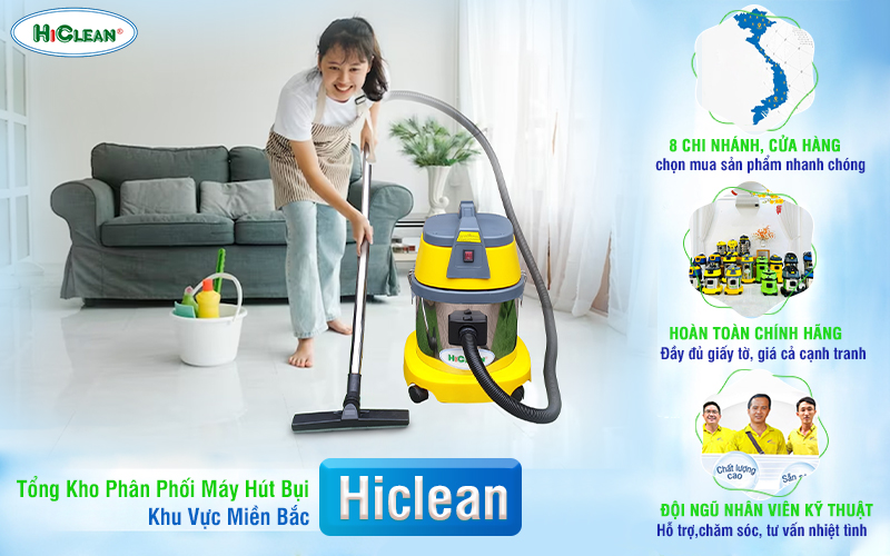 Hải Minh tổng đại lý phân phối máy hút bụi Hiclean khu vực miền Bắc