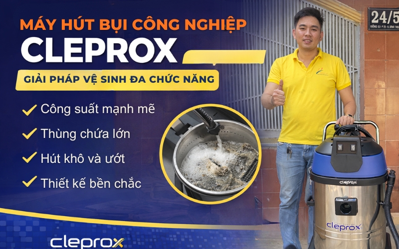 Máy hút bụi khô và ướt CleproX X-2/70