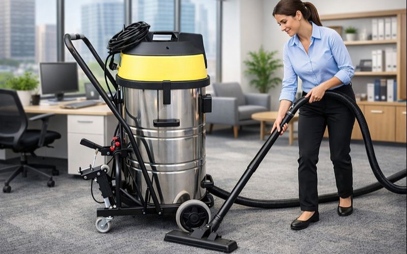 Máy hút bụi nước công nghiệp đẩy tay DV3-100JP HEPA