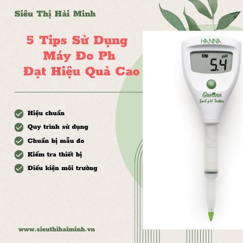 5 tips sử dụng máy đo PH đất đạt hiệu quả cao