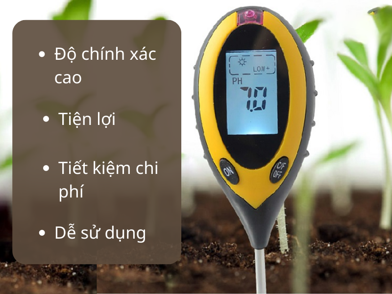 Bút đo pH đất thiết bị không thể thiếu của người làm nông