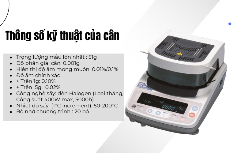 Cân phân tích độ ẩm