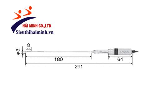 Điện cực thủy tinh tổ hợp đo pH 6069-10C