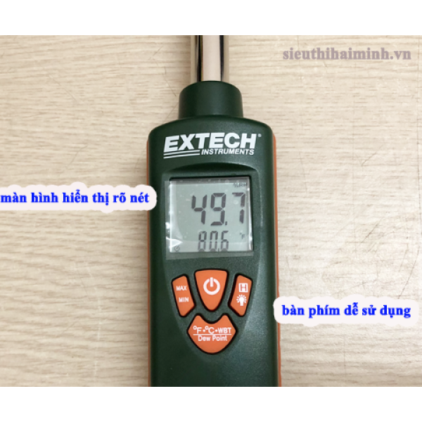 Photo - Máy đo độ ẩm với thời gian đáp ứng​ nhanh Extech RH390
