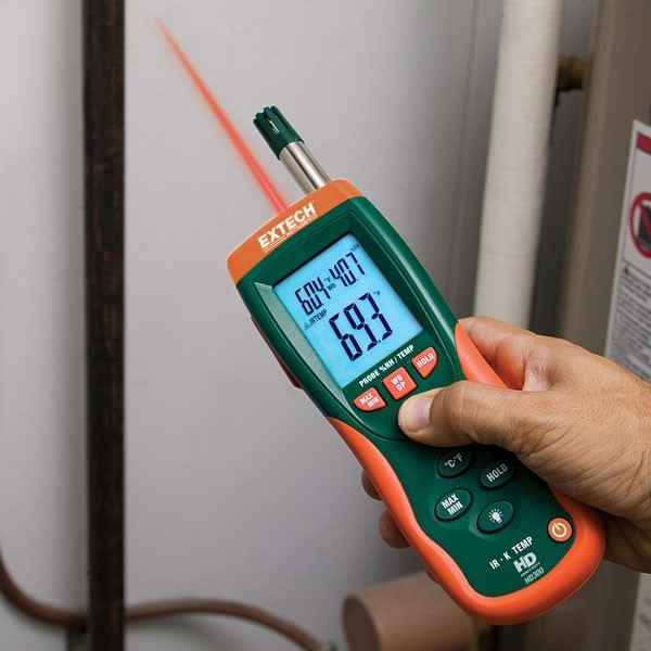 Photo - Máy đo độ ẩm kết hợp nhiệt độ hồng ngoại EXTECH HD500