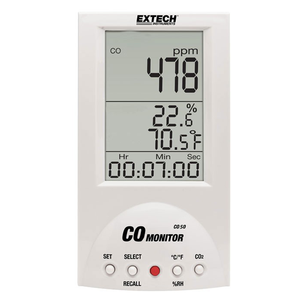 Photo - Máy đo khí CO, nhiệt độ và độ ẩm không khí Extech CO50