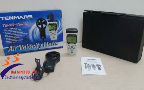 Máy đo tốc độ và lưu lượng gió Tenmars TM-412 chính hãng