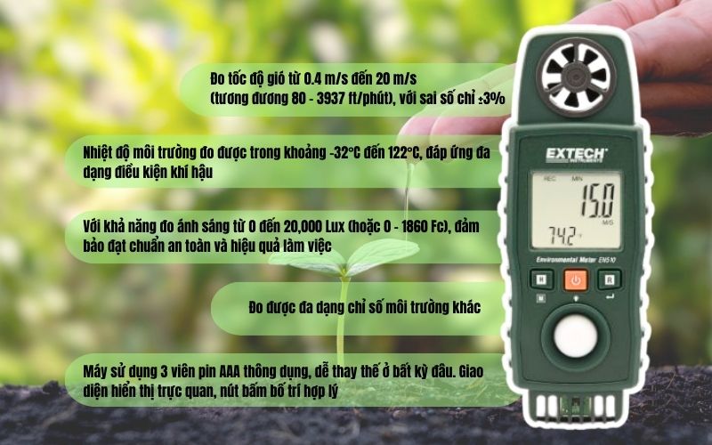 Những tính năng nổi bật của máy đo Extech EN510