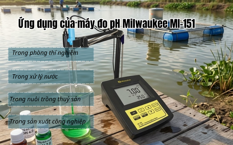 Ứng dụng của máy đo pH Milwaukee MI-151