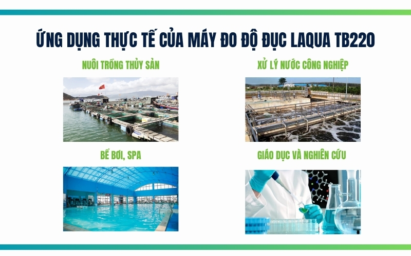 Ứng dụng thực tế của Máy đo độ đục Laqua TB220